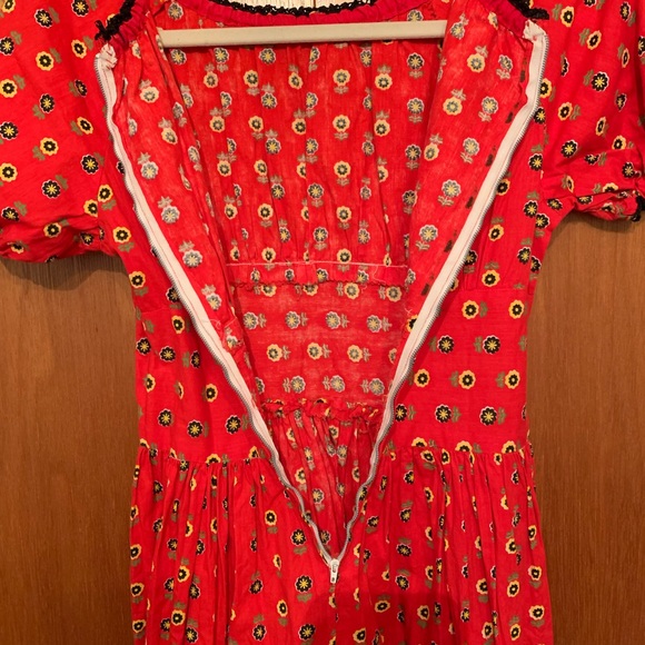 Vintage handmade 60s print dress - Picture 4 of 6